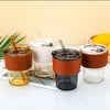 450ml Glass Tumbler with Straw