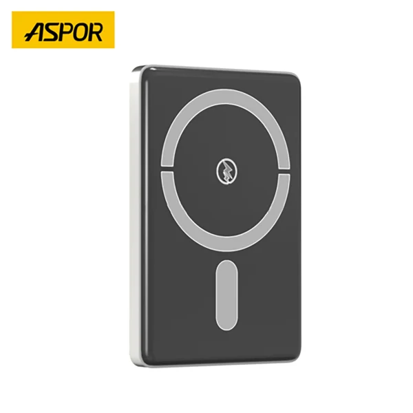 ASPOR A381 MAGNETIC PORTABLE MINI 5000MAH WIRELESS POWER BANK - Image 2