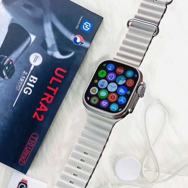 T10 ULTRA 2 SMART WATCH 2.19 INCH 49MM STRAPS BT CALL WITH HIWATCHPRO APP (GREY)