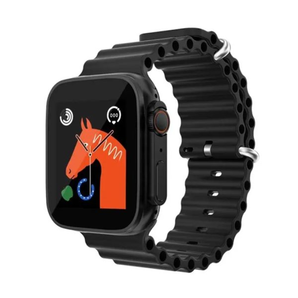 T10 ULTRA 2 SMART WATCH 2.19 INCH 49MM STRAPS BT CALL WITH HIWATCHPRO APP (BLACK) - Image 2
