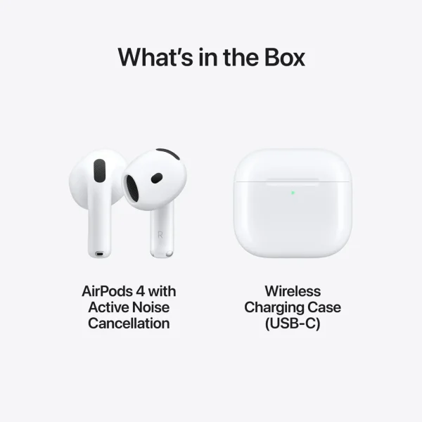 Apple Airpods 4 Bt 5.3v USB-C & Wireless Charging Case - Image 2