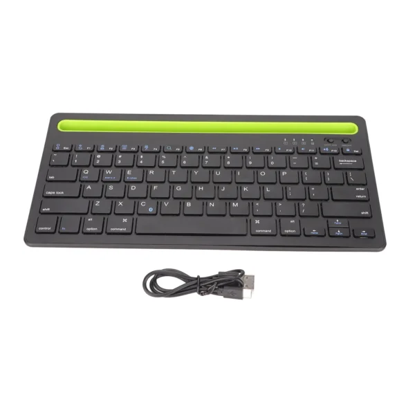 WIRELESS BLUETOOTH KEYBOARD WITH PHONE/TABLET HOLDER SLOT - Image 2