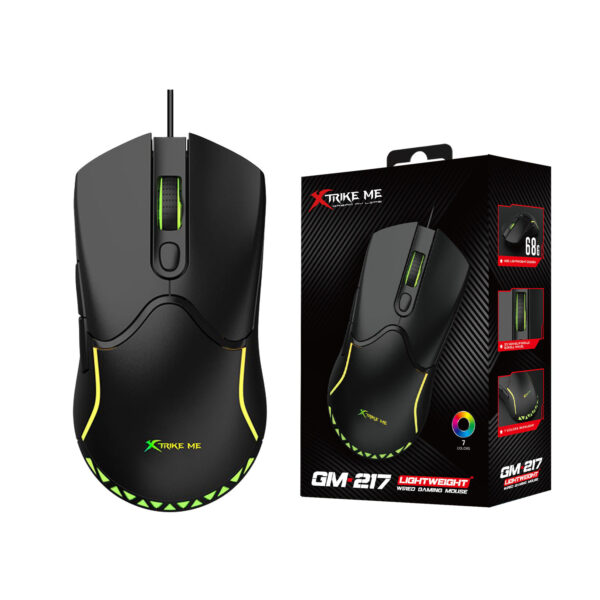 XTRIKE ME GM-217 RGB GAMING USB 6 BUTTONS WIRED MOUSE