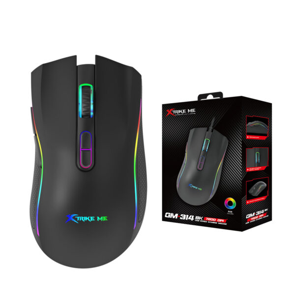 XTRIKE ME GM-314 BK WIRED GAMING MOUSE BLACK