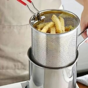 Frying Pot with Oil Strainer